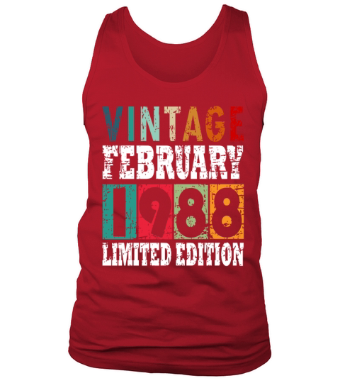 1988 February Vintage Tank Top Unisex
