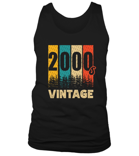 2000s Vintage Decade 2000 Era Millenium Retro Tank Top Unisex