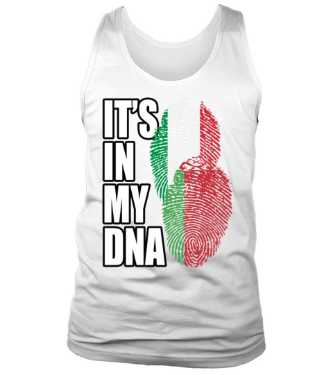 Belarusian And Italian Mix Heritage DNA Flag Tank Top Unisex