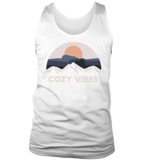 Fall Funny Quote Cozy Vibes Teal Bold Tank Top Unisex