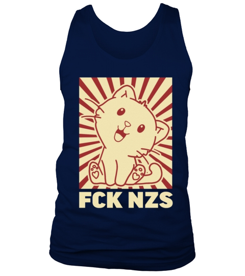 FCK NZS cute kawaii cat antifa vintage FCKNZS Tank Top Unisex