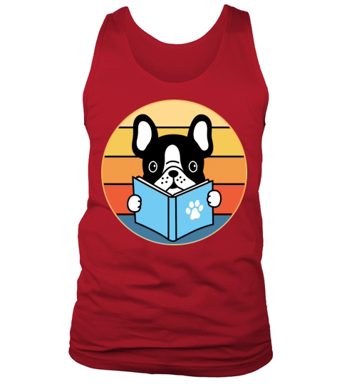 French Bulldog Dog Breed Vintage Retro Sunset Tank Top Unisex