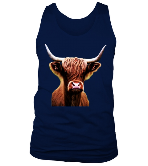 Highland Cattle Design Farmer imprint cow Tank Top Unisex
