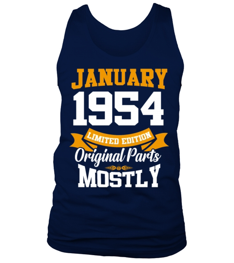 January 1954 Limited Edition Birthday Present Tank Top Unisex