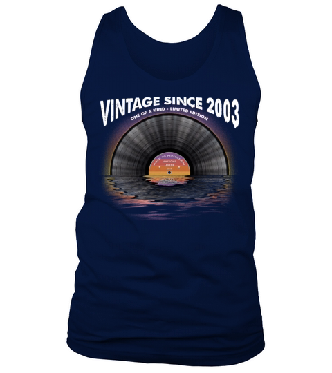 Vintage since 2003 Retro Disco Music Vintage Tank Top Unisex