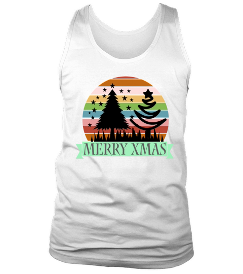 Vintage style Christmas design Tank Top Unisex