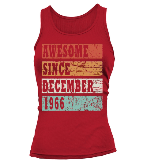 1966 December vintage birthday Tank top Woman