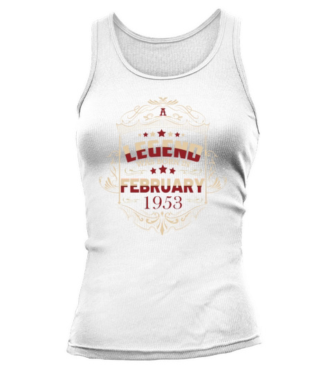70th Birthday Gifts February 1953 Vintage Tank top Woman