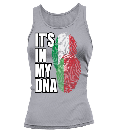 Belarusian And Italian Mix Heritage DNA Flag Tank top Woman