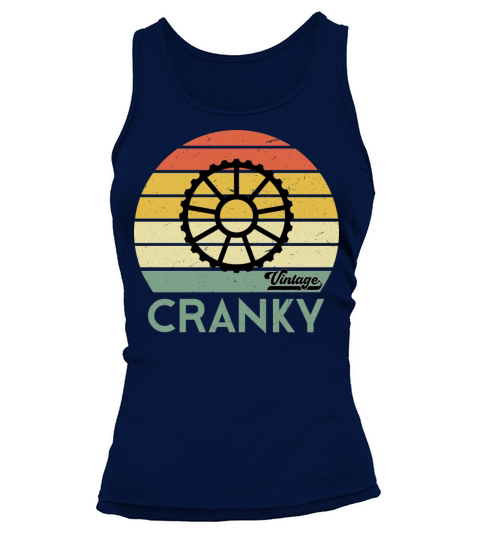 Bicycle Cranky Retro Gift For Cycling Lovers Tank top Woman