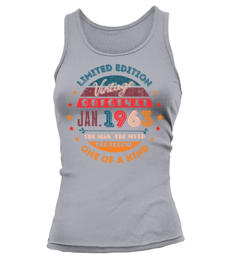 Birthday January 1963 limited edition Tank top Woman