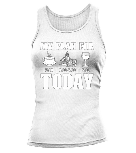 Cutting Horse My Plan For Western Riding Horseman Tank top Woman