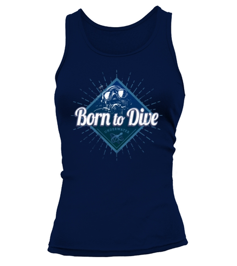 Diver retro Scuba Diving School Vintage Ocean Tank top Woman