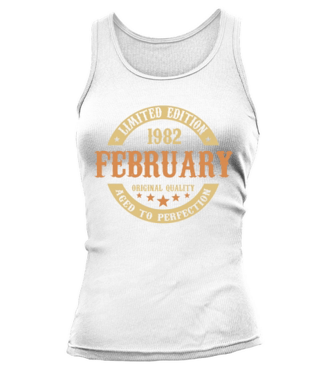 February 1982 Vintage Birthday Present Tank top Woman
