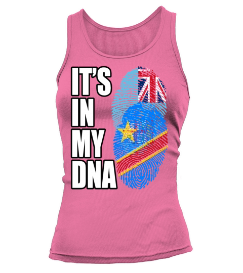 Fijian And Congolese Mix Heritage DNA Flag Tank top Woman