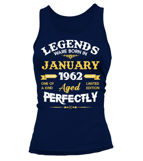 January 1962 Vintage Birthday Present Tank top Woman