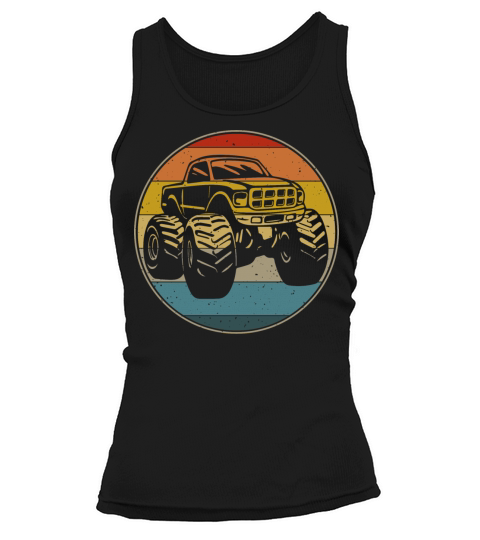 monster truck shirt toddler adult retro vintage Tank top Woman