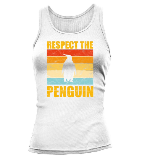 Respect The Penguin Vintage Sunset Cute Womens Pe Tank top Woman