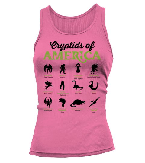 Vintage Cryptids of America Creepy Creatures Tank top Woman