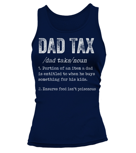 Vintage Dad Tax Definition Men Funny Fathers Day Tank top Woman