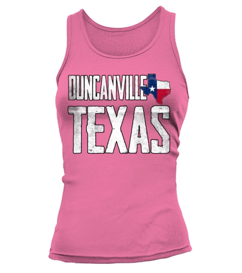 Vintage Duncanville Texas Flag Tank top Woman