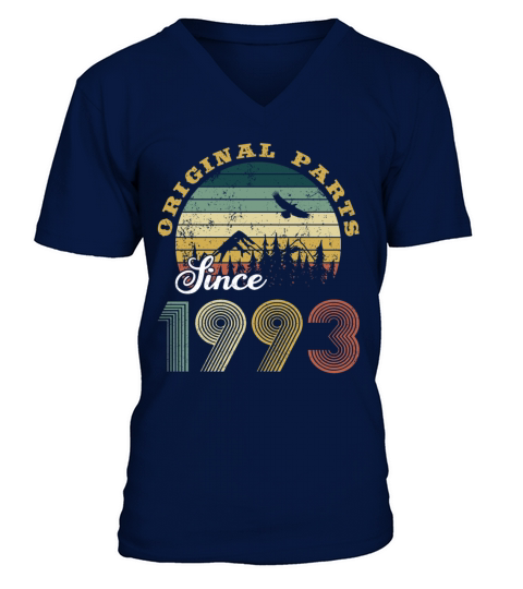 30th birthday original parts since 1993 V-Neck T-shirt