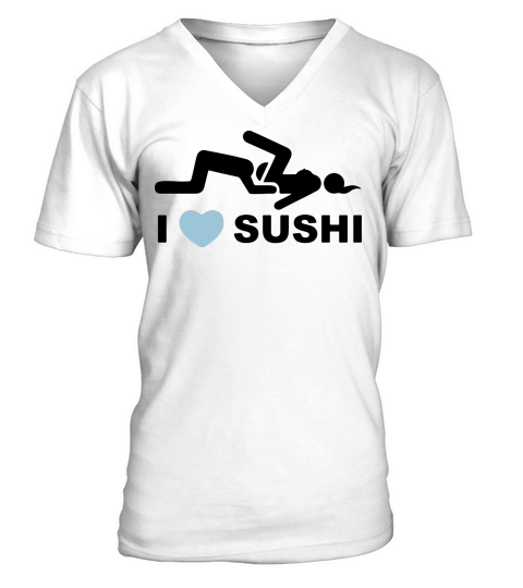 I LOVE SUSHI V-Neck T-shirt