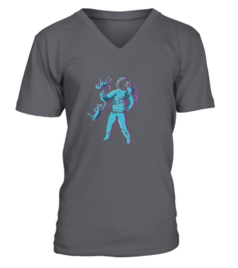 Intergalactic Cat Fancy Enthusiast V-Neck T-shirt