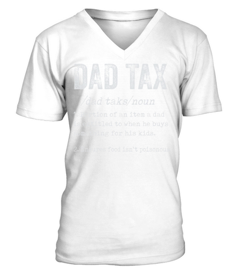 Vintage Dad Tax Definition Men Funny Fathers Day V-Neck T-shirt