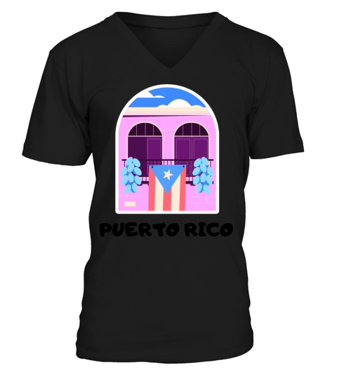 VINTAGE PUERTO RICO TRAVEL T SHIRT V-Neck T-shirt