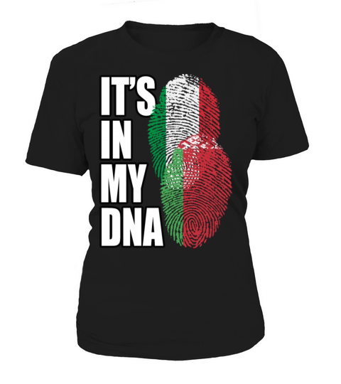 Belarusian And Italian Mix Heritage DNA Flag Women's T-Shirt