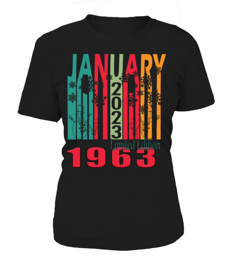 Birth Month January 1963 Vintage Women's T-Shirt