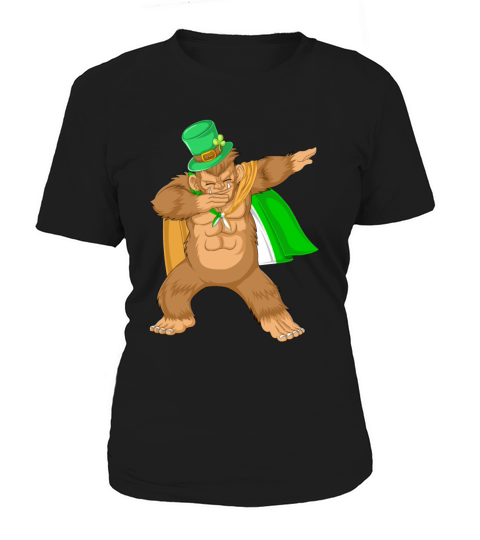 dabbing bigfoot st patricks day Women's T-Shirt