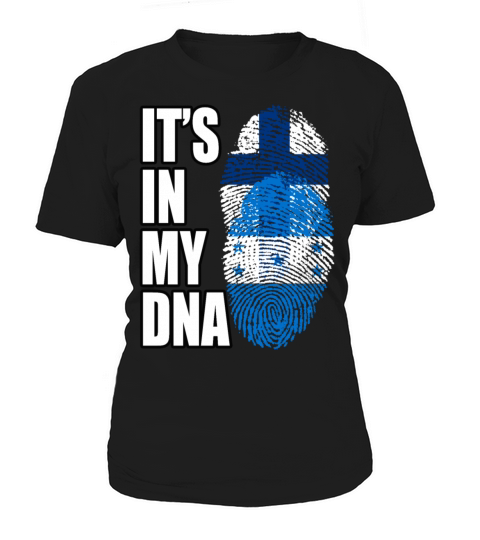 Finland And Honduran Mix Heritage DNA Flag Women's T-Shirt