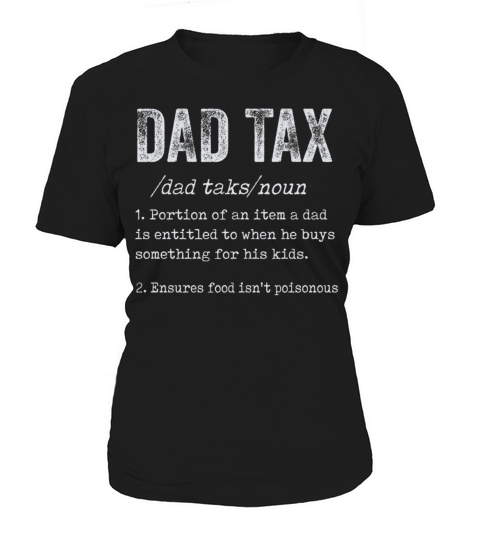 Vintage Dad Tax Definition Men Funny Fathers Day Women's T-Shirt