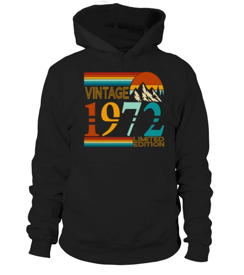 1972 vintage vintage retro birthday gift Hoodie Unisex
