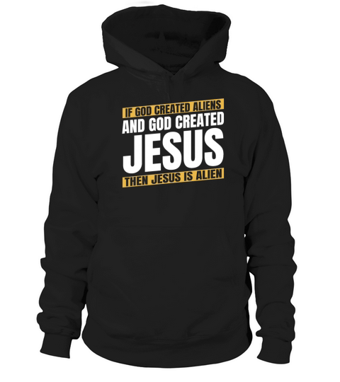 Christian Christianity Funny Alien Jesus Hoodie Unisex