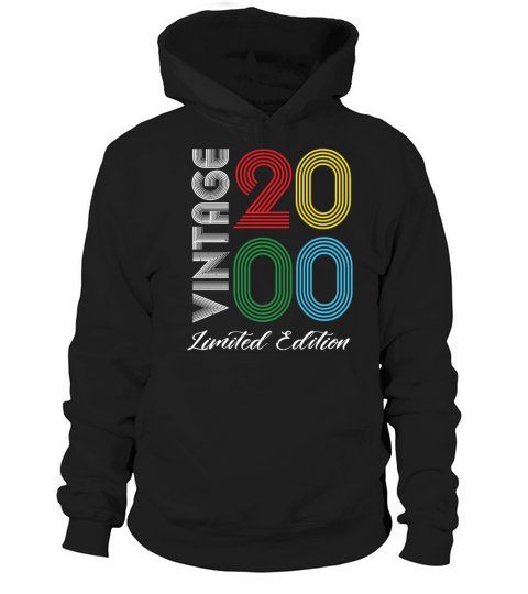 Vintage 2000 Vintage Birthday Retro Vintage Hoodie Unisex