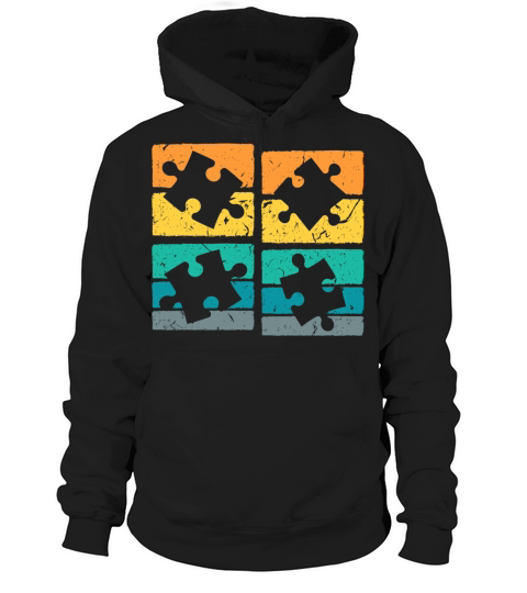 Vintage Puzzle Hoodie Unisex