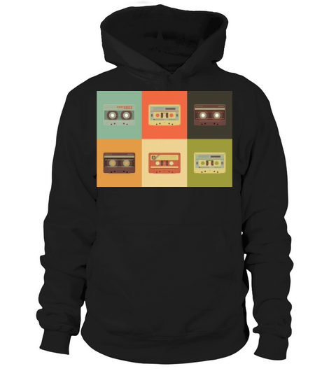 Vintage Retro Cassette Design Hoodie Unisex