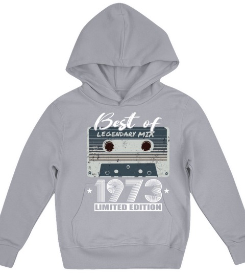 50th birthday vintage 1973 best of 1973 Kids Hoodie