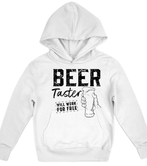 Beer taster works for free Kids Hoodie
