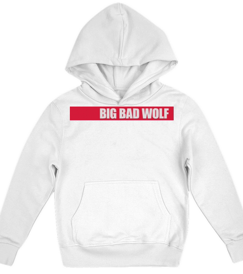 big bad wolf quote Kids Hoodie