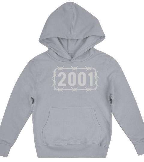 Birthday Vintage 2001 Barbed Wire Kids Hoodie