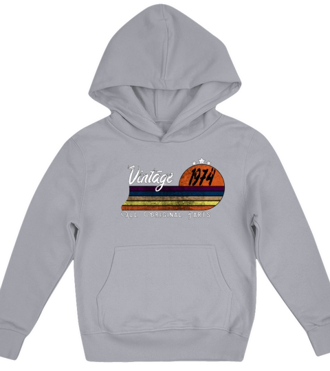 Born In 1974 Vintage Retro Classic Gifts Kids Hoodie