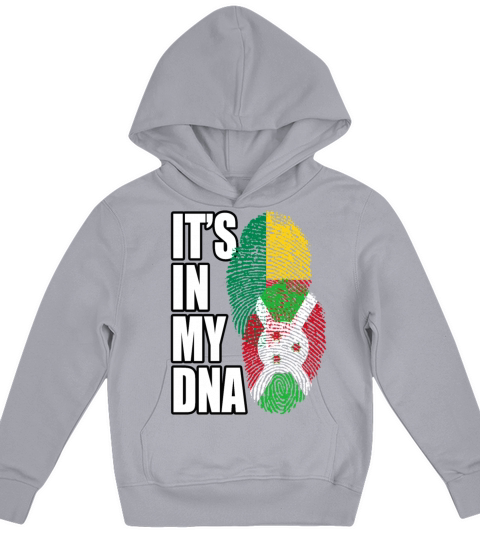 Burundian And Benin Mix Heritage DNA Flag Kids Hoodie