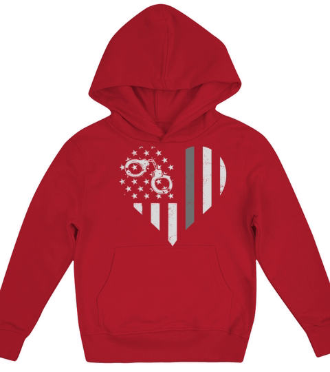Correctional Officer Patriotic Kids Hoodie