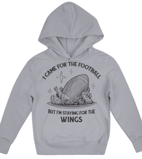 Football Chicken Wings Quote Kids Hoodie