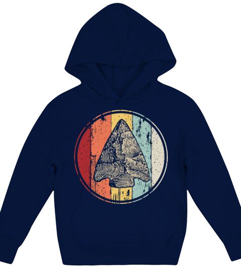 Funny Arrowhead Collecting Vintage Look Gifts Kids Hoodie