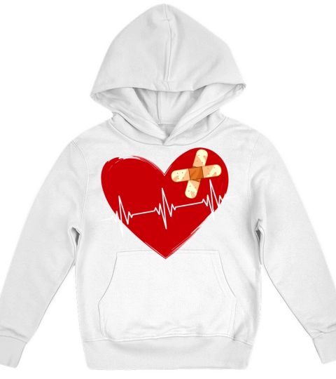 Heartbeat Coronary Diseases Artery Bypass Month Kids Hoodie